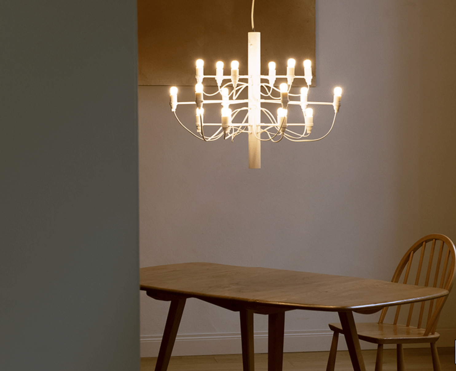2097 sospensione Flos di Gino Sarfatti bianco - Ceriani Luce