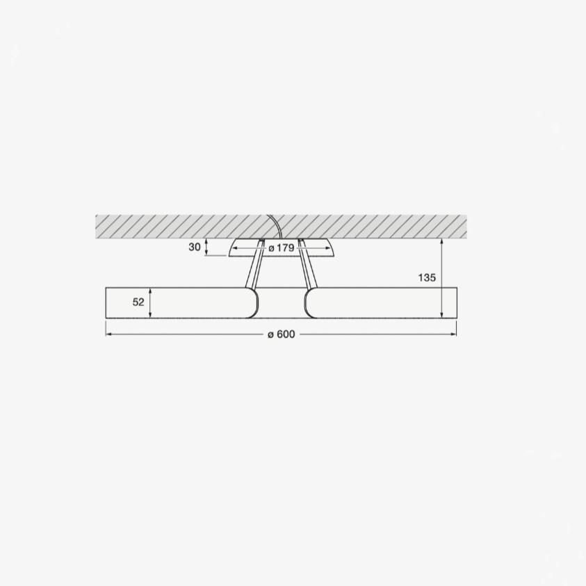 Mito Aura Ø60 AIR- parete/soffitto