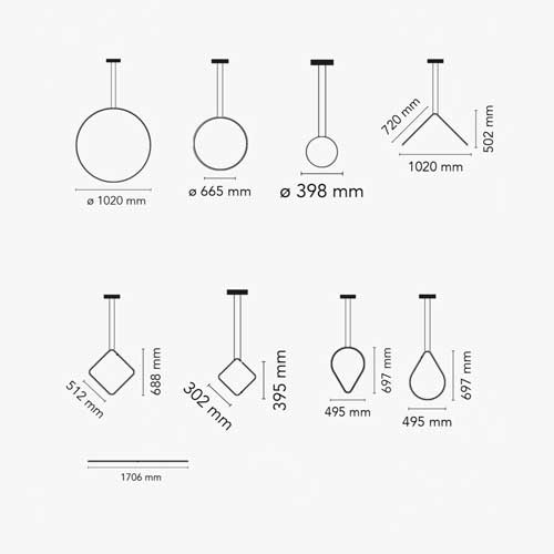 Arrangement - lampada a sospensione - Ceriani Luce