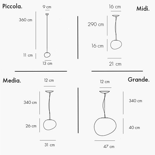 Gregg - lampada a sospensione - Ceriani Luce