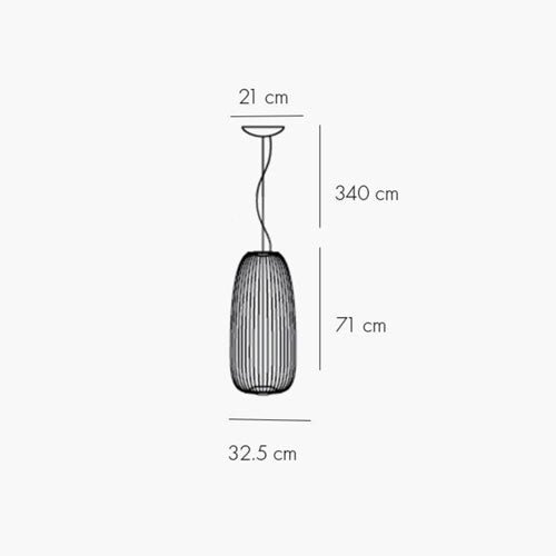 Spokes 1 LED - lampada a sospensione - Ceriani Luce