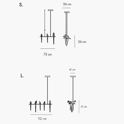 Perch Light Branch - lampada a sospensione - Ceriani Luce